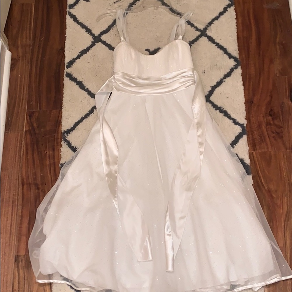 White hoco dress